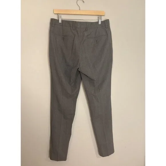 NEW Bonobos Mens Wool Dress Pants Grey 33/32 Slim Taper Fit $119 [jb] - Picture 4 of 7